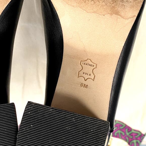 Tory Burch Kira 70MM Calf Leather Booties Boots 6 Black Block Heel With Dust Bag - Picture 4 of 16